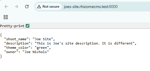 Joes Site w/ custom description and theme color