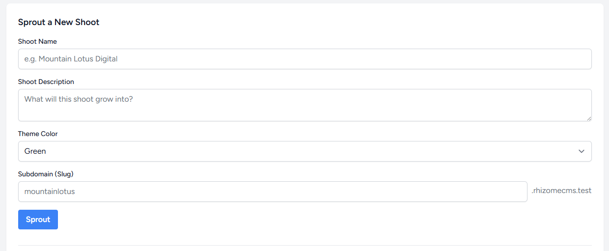 New View with Description and Theme Color